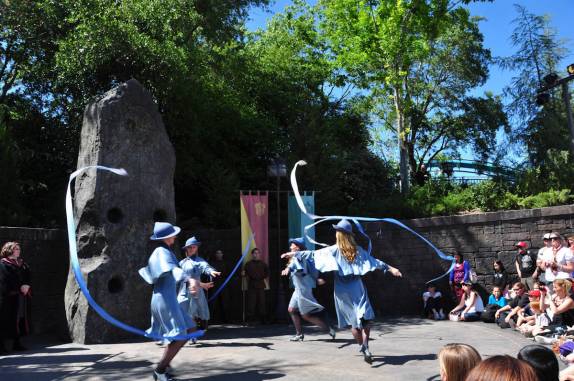 Apresentação na vila do Harry Potter, no parque da Universal, em Orlando, na Flórida - Estados Unidos